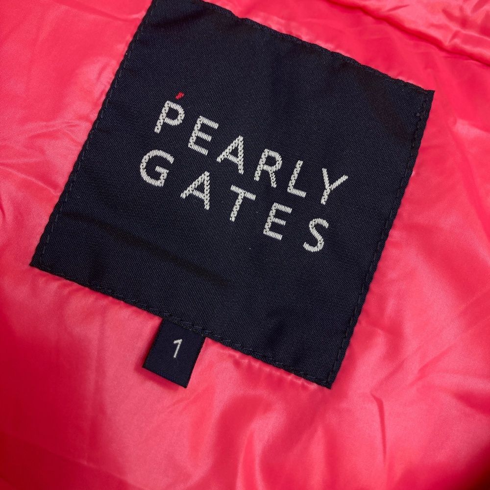 サイズ：1 PEARLY GATES パーリーゲイツ ダウンベスト ピンク系