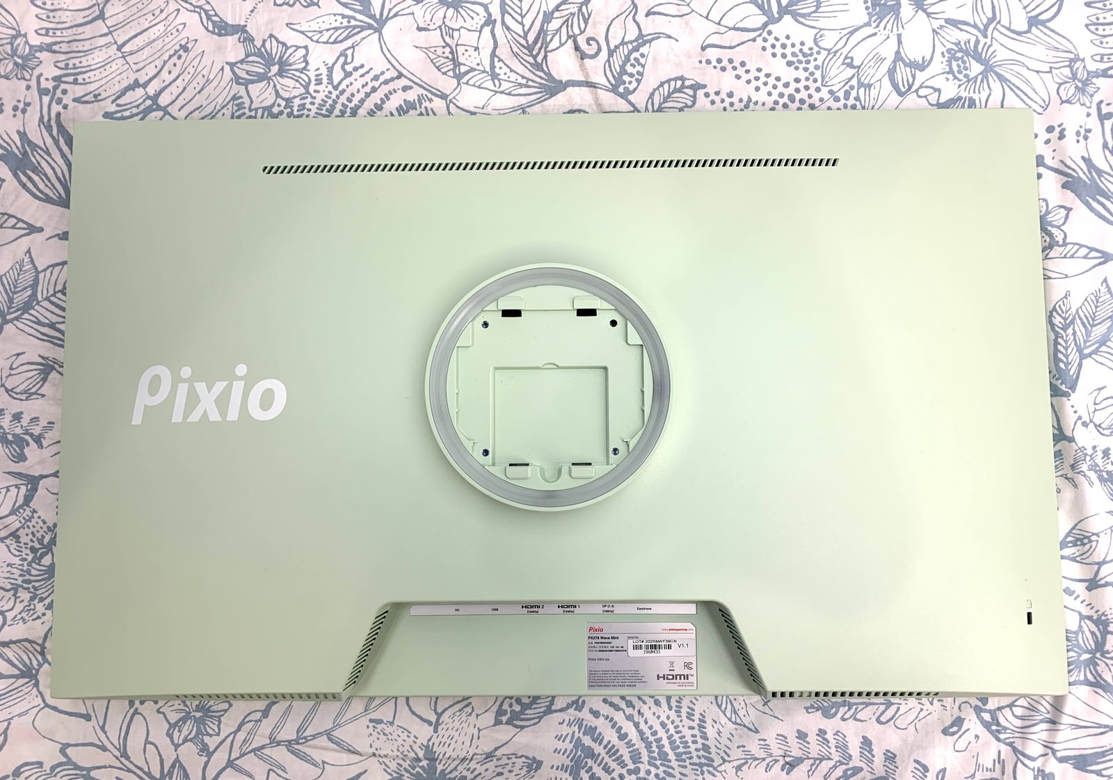  品 Pixio PX 278 WAVEMT ゲーミングモニター 27インチ ミントグリーン ディスプレイ モニター本体 ディスプレイ モニター