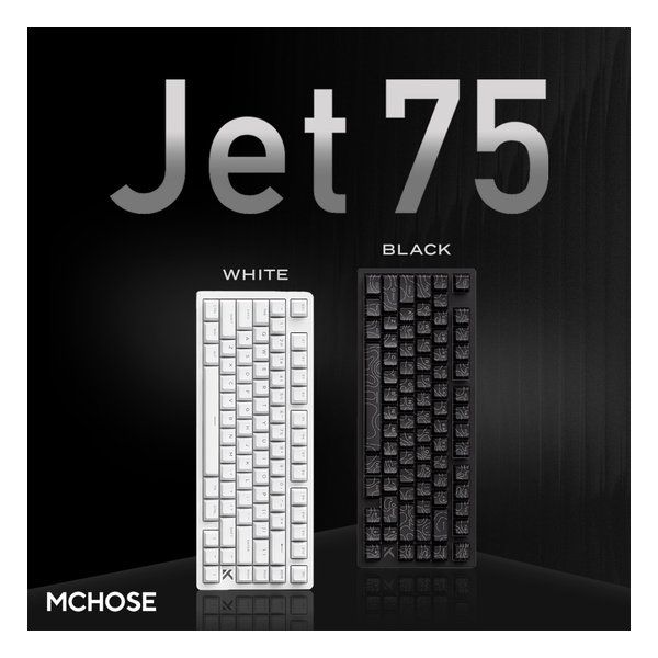 MCHOSE マイチューズ ラピッドトリガーキーボード Jet 75 White ホワイト MC 8 2658826