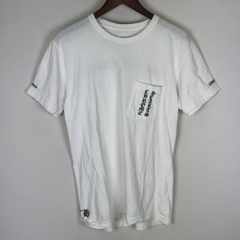 品 CHROME HEARTS クロムハーツ SCROLL RAVEL PRINT S S TEE スクロール ラベル プリント ショートスリーブ Tシャツ 半袖 トップス 141-251110-yy-01-tei