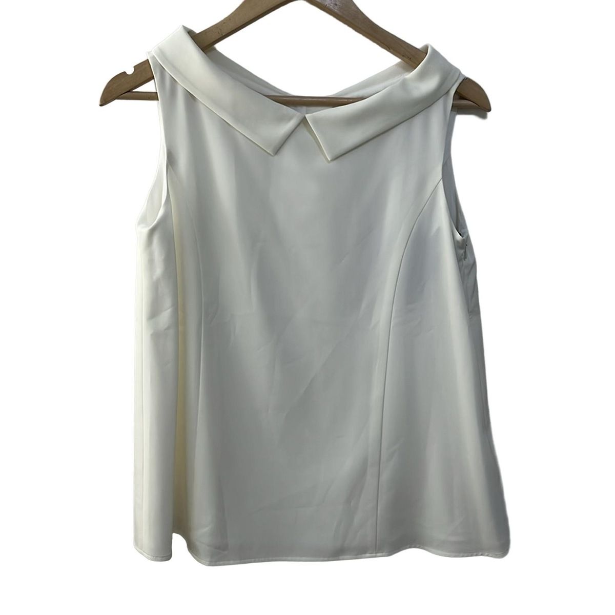 FOXEY NEW YORK フォクシーニューヨーク ノースリーブシャツブラウス サイズ40 M レディース - 42826 白