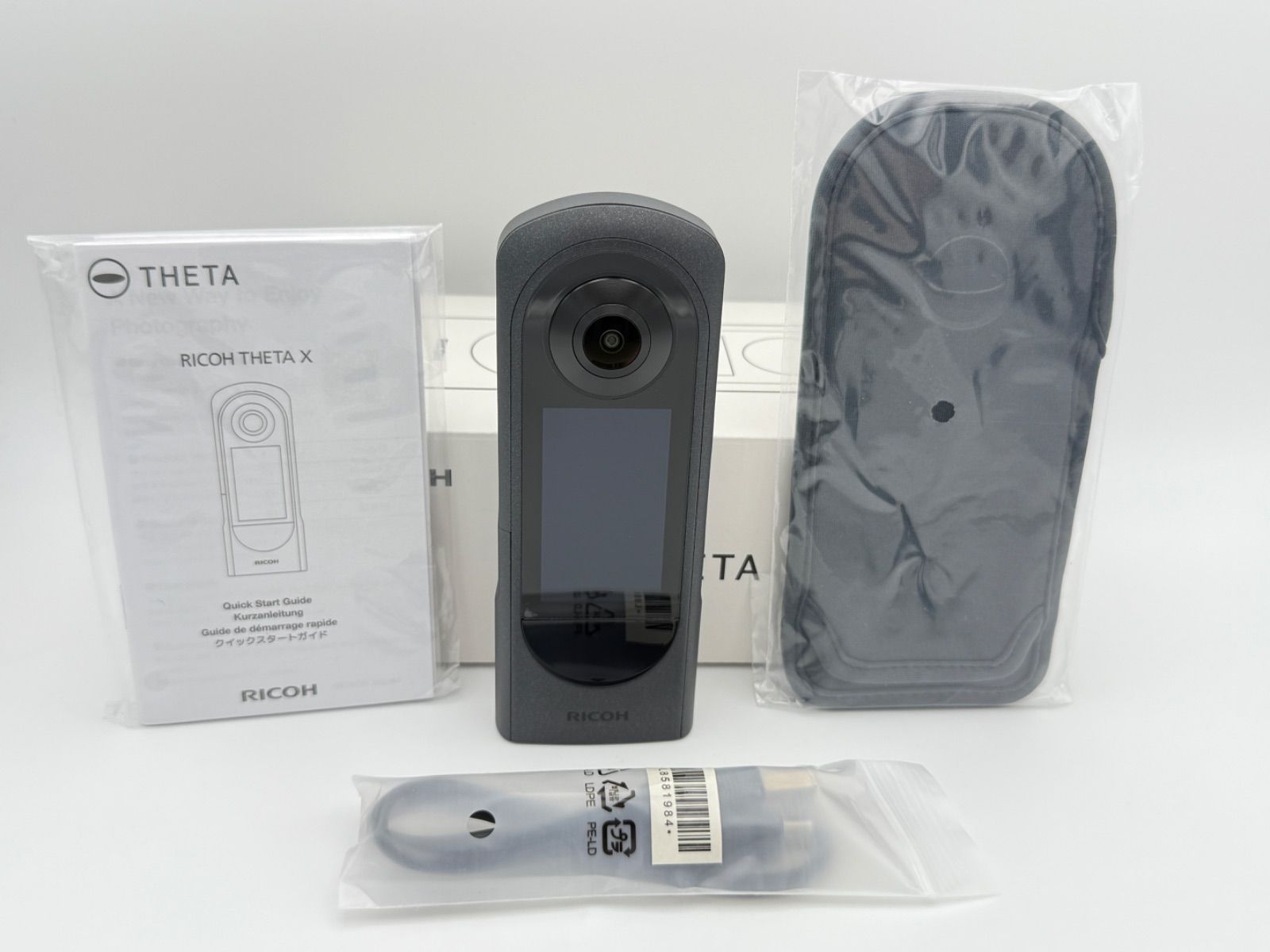 上 RICOH THETA X リコー シータ 360度カメラ メタリックグレー