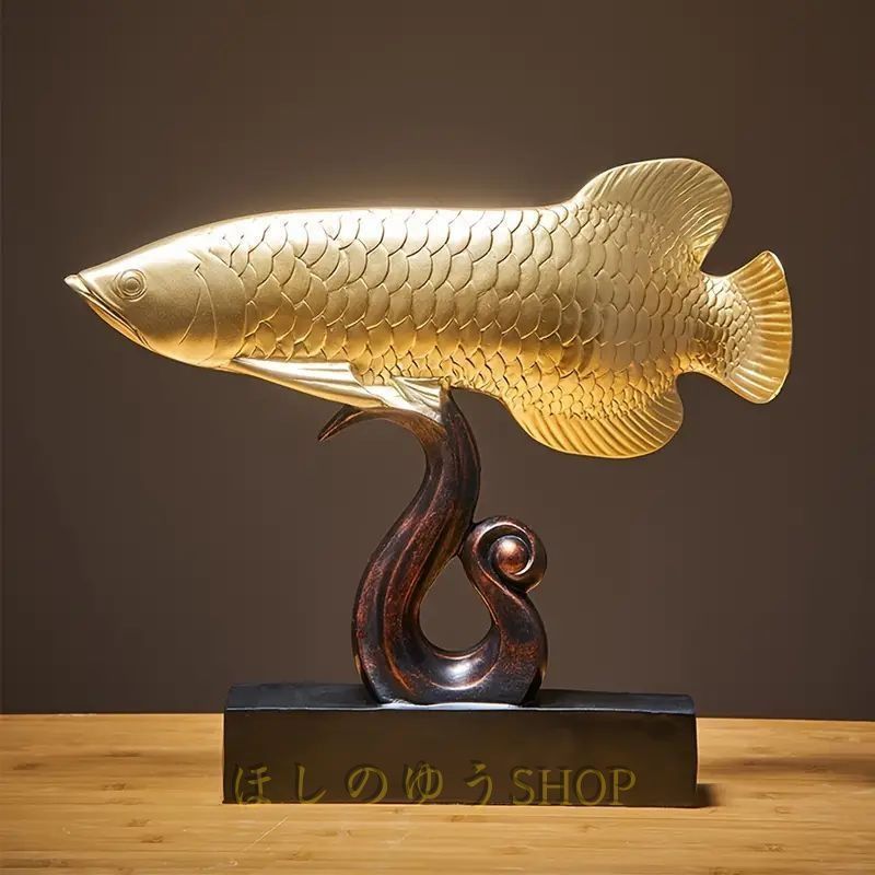  オブジェ アロワナ フィッシュ 置物 アートクラフト 北欧 おしゃれ かわいい クール シック オーナメント インテリア リビング 机 玄 イヤリング収納 置物 インテリア小物