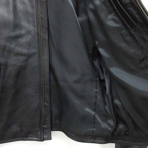 アヴィレックス AVIREX カウレザー シングル ライダースジャケット 黒  