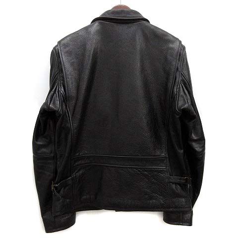 アヴィレックス AVIREX カウレザー シングル ライダースジャケット 黒  