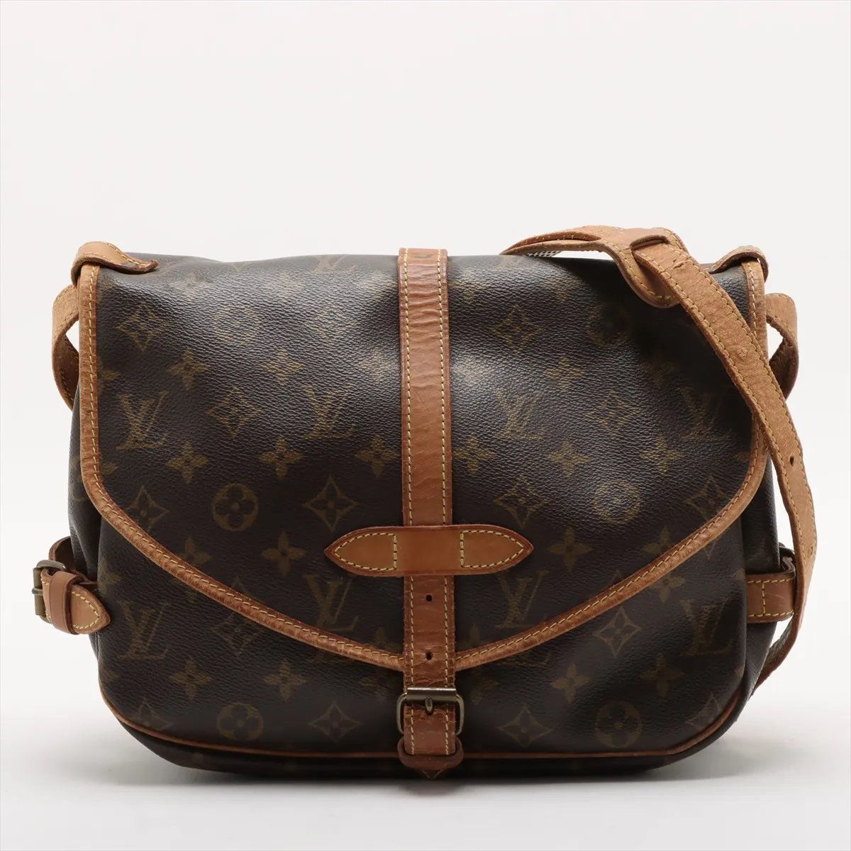 ルイヴィトン モノグラム ソミュール30 M 42256 レザー ショルダーバッグ 斜め掛け メッセンジャー メンズ レディース MMM CY 54-3