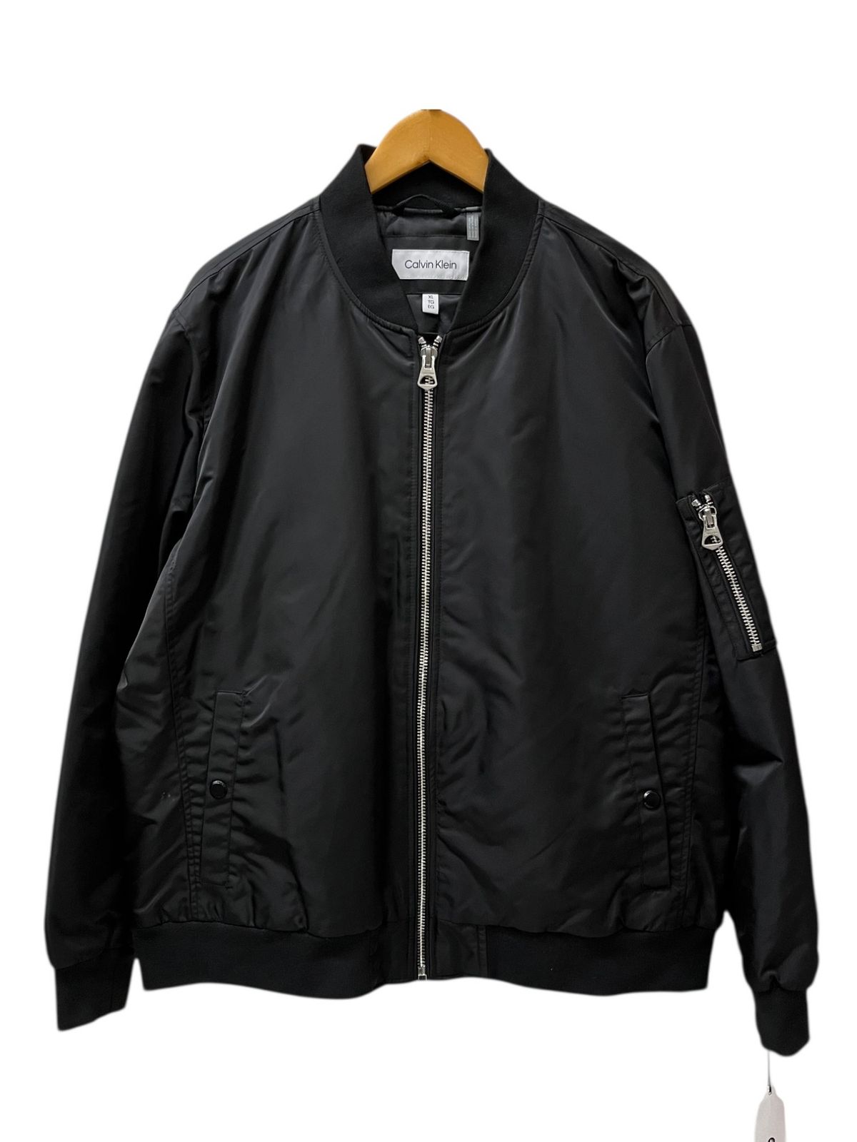 Calvin Klein カルバンクライン FLIGHT JACKET 中綿ジャケット CM154122 XL ブラック メンズ 065