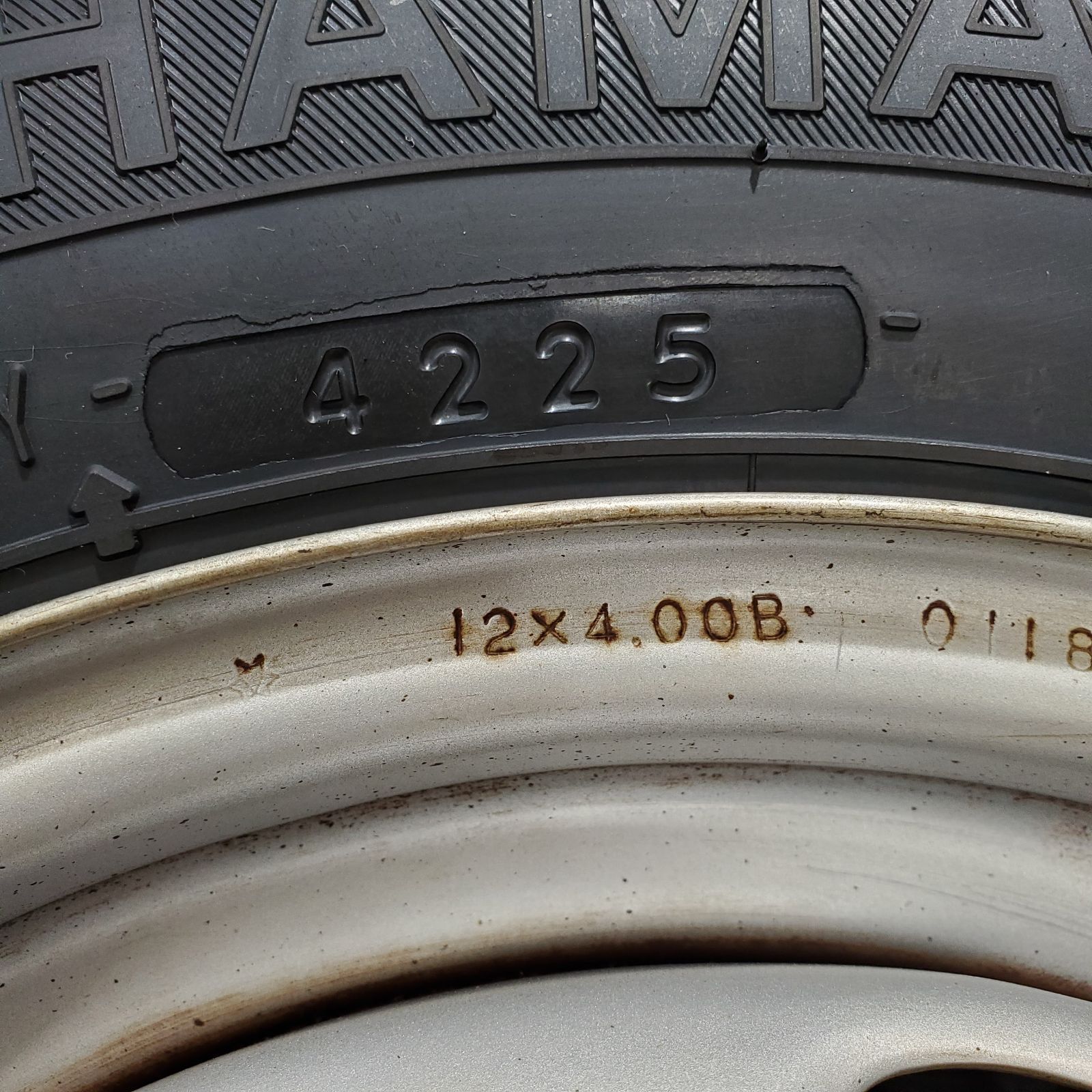 サンバーディアス スタッドレスタイヤ