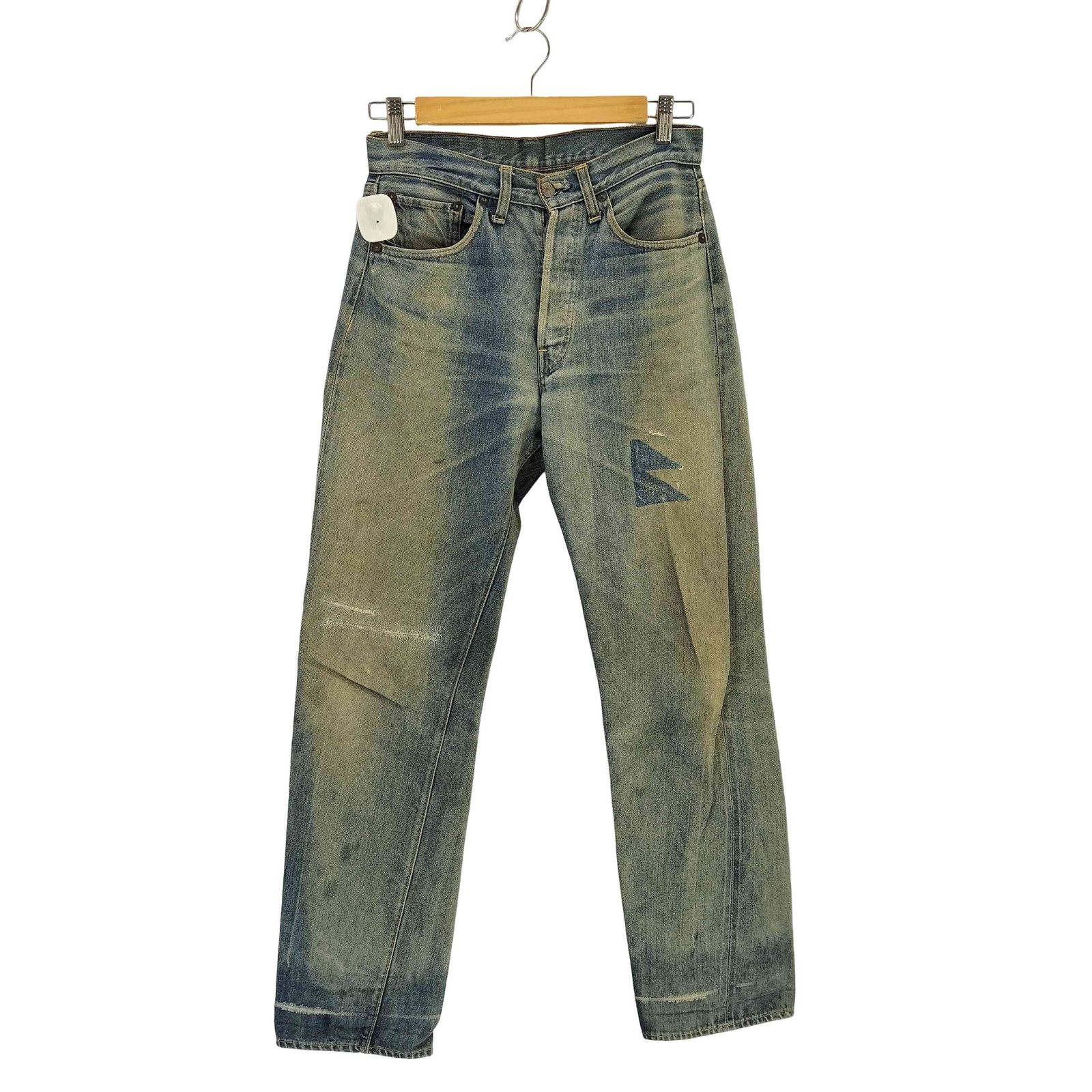 リーバイス Levis 66前期 スモールe ポケット裏シングルステッチ ボタン裏 6 刻印 デニム パンツ メンズ 表記無