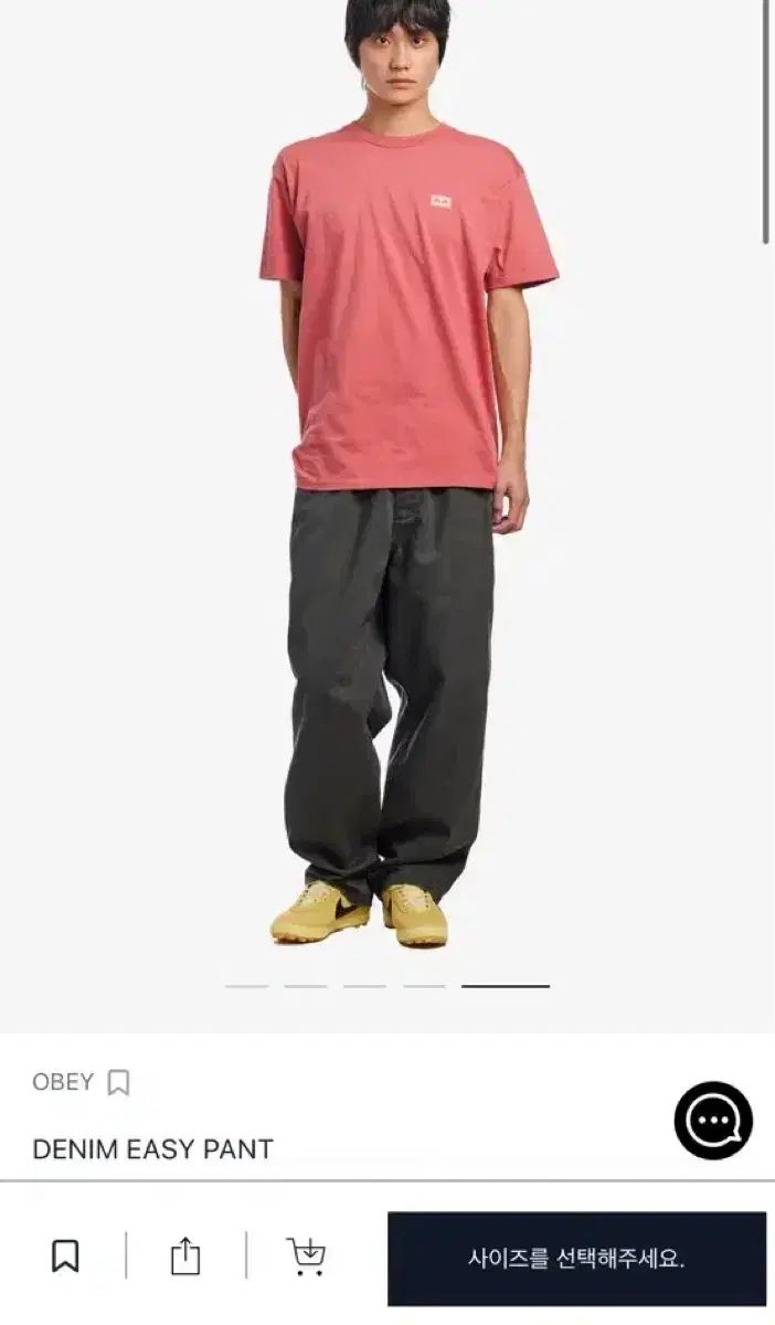 オベイ デニム イージー パンツ ロジン フェイディド ウォッシュ