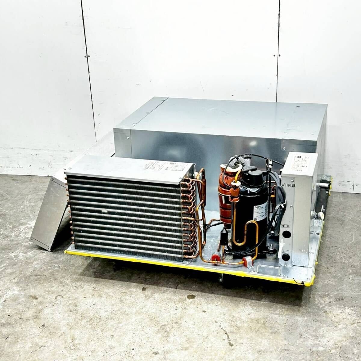 製 三菱 1 6馬力 冷蔵クーリングユニット 天井置きタイプ AFL RP 6 B 3相200 V プレハブ冷蔵庫 中温用