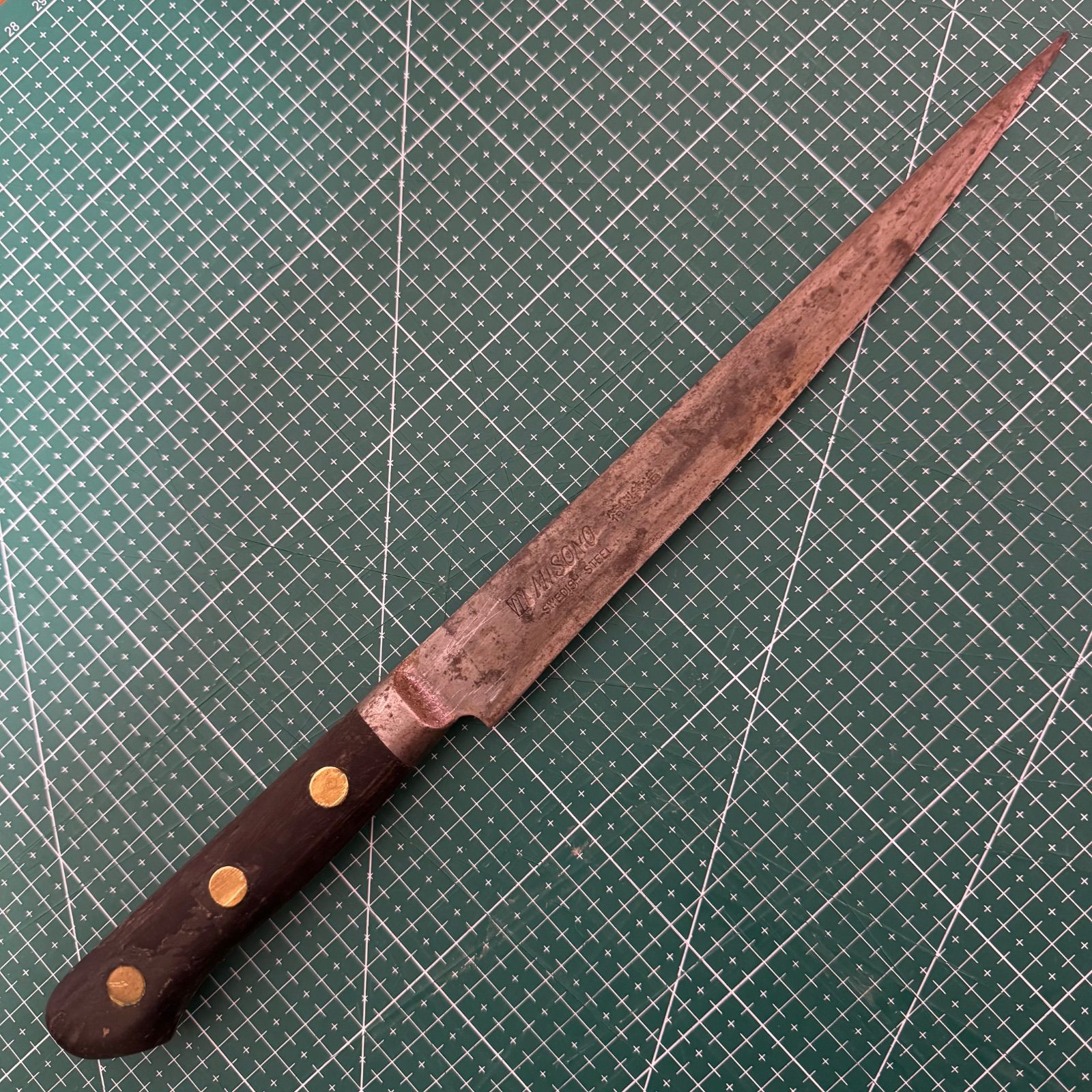 極上鋼材】MISONO ミソノ スウェーデン鋼 筋引き 215mm ☆研磨前提