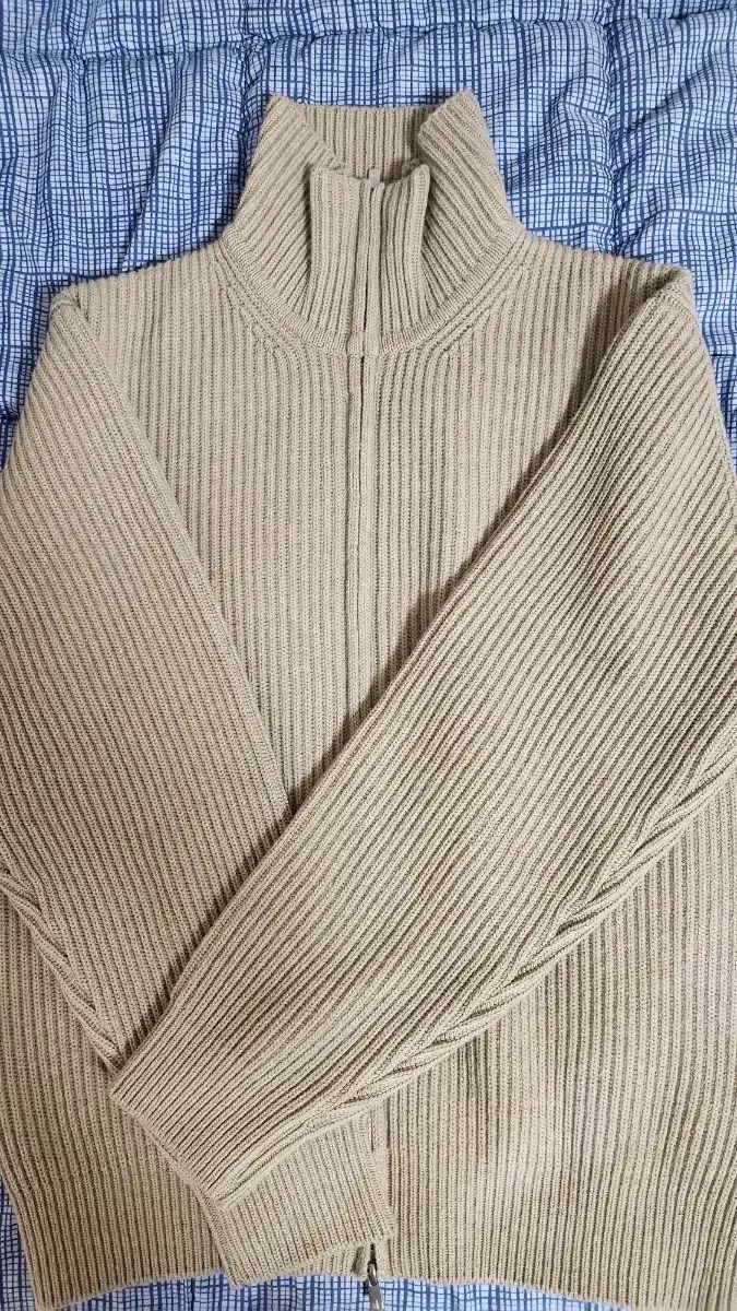 INTHERAW フルジップアップ ベージュメランジ 3サイズ