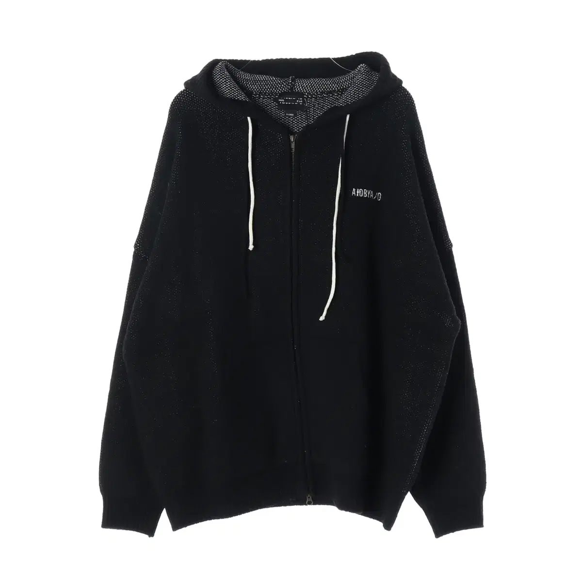 アジョバイアジョ DBOF ウール ジップアップ WHOディ フード カーディガン