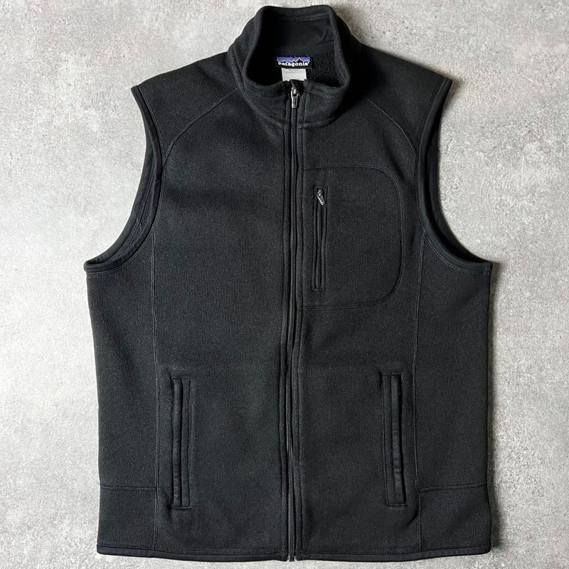11年製 Patagonia フルジップ ベターセーター ベスト L パタゴニア フリース ハイネック ブラック 黒 アウトドア