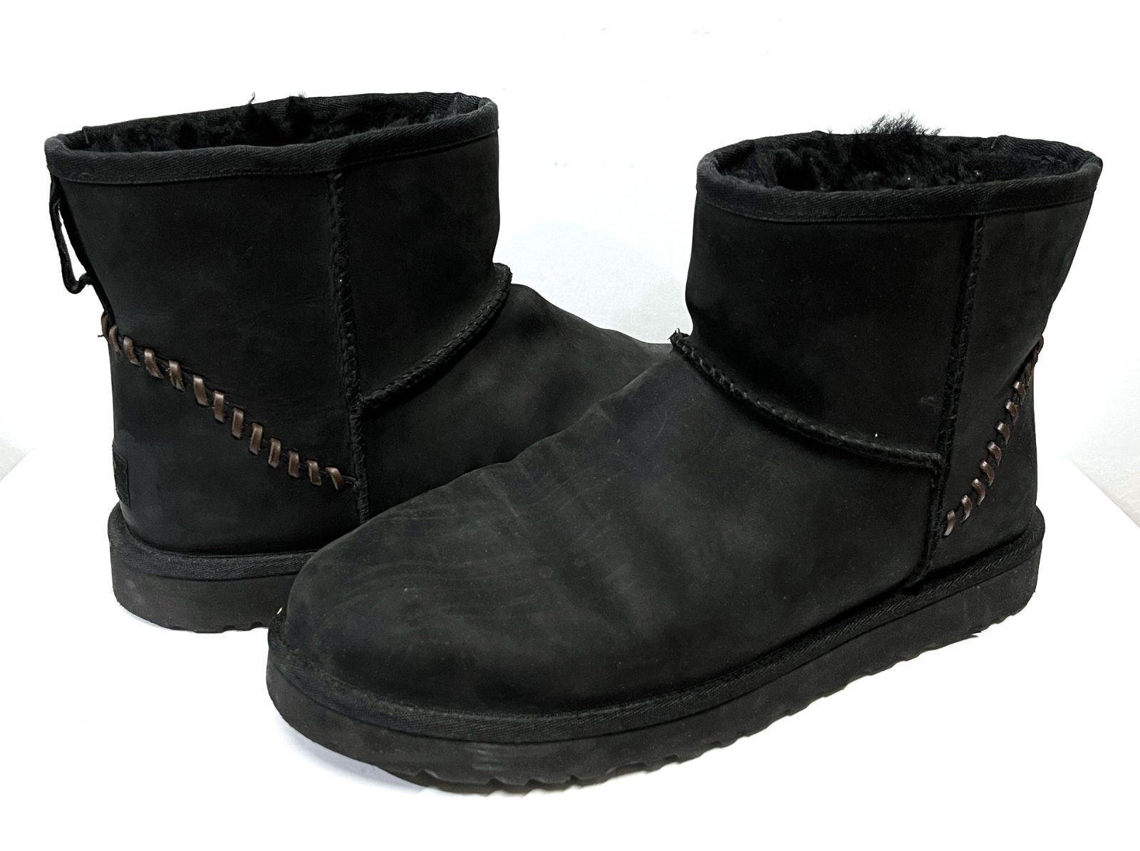 US11 28.5cm UGG｜アグ CLASSIC MINI DECO クラシックミニ デコ ムートンブーツ 靴