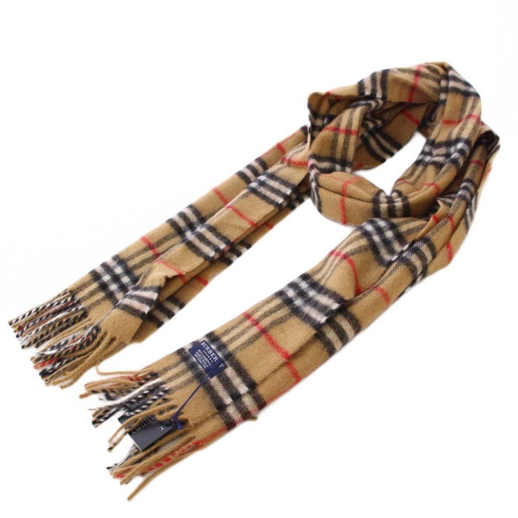 BURBERRY バーバリー マフラー タグ付き ブラウン ノバチェック