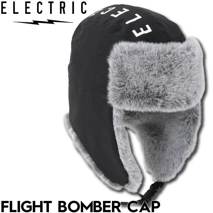 ELECTRIC エレクトリック FLIGHT BOMBER CAP 帽子 耳当て付きキャップ イヤーフラップ E25FC21 BLK 日本代理店