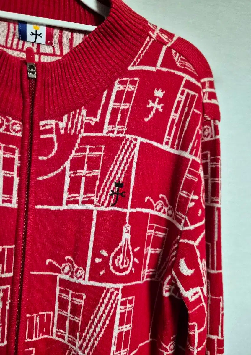 95) CASTELBAJAC ゴルフ パータン ジップアップ カーディガン