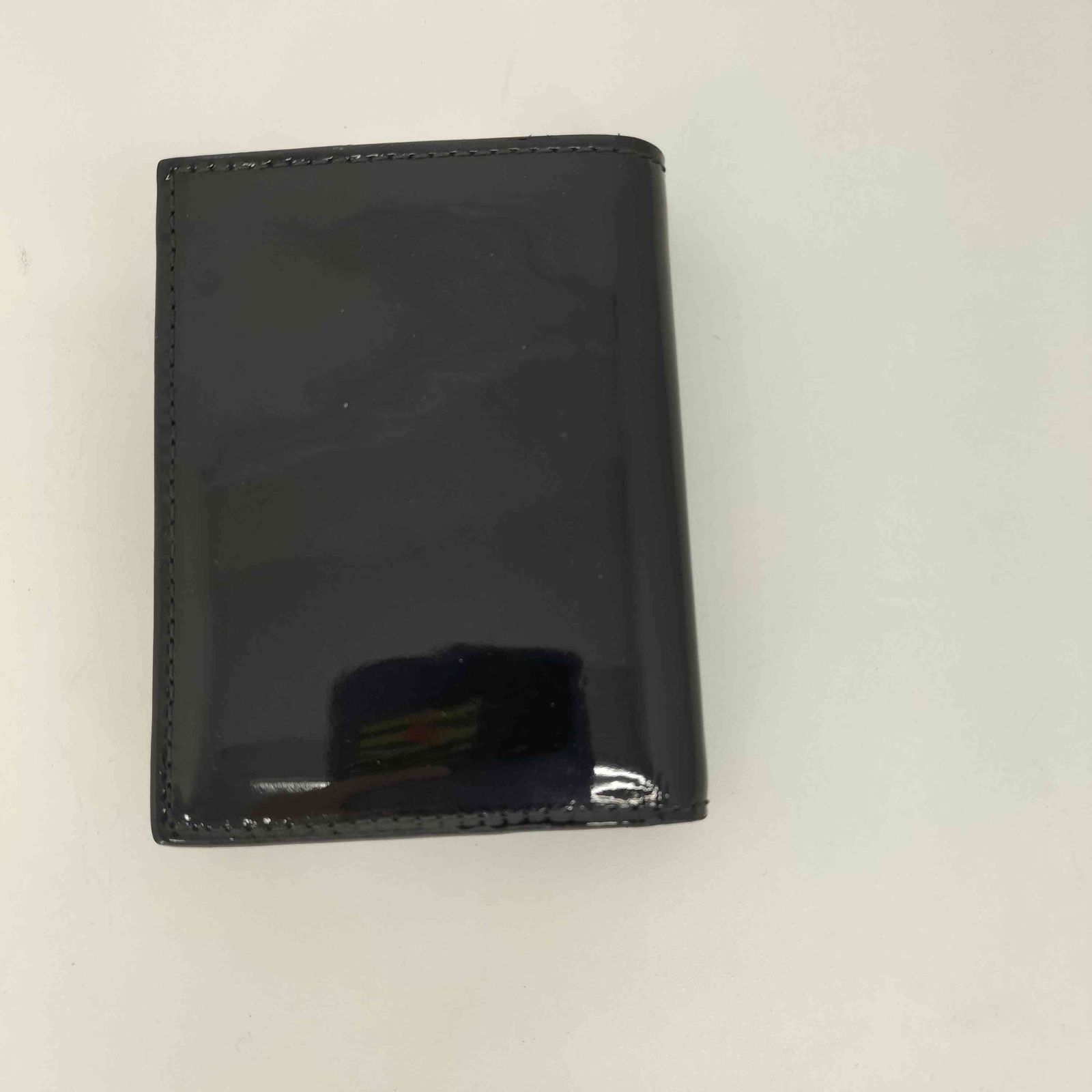 ウォレットコムデギャルソン Wallet COMME des GARCONS パテント フラッグチェック ミニウオレット メンズ 表記無