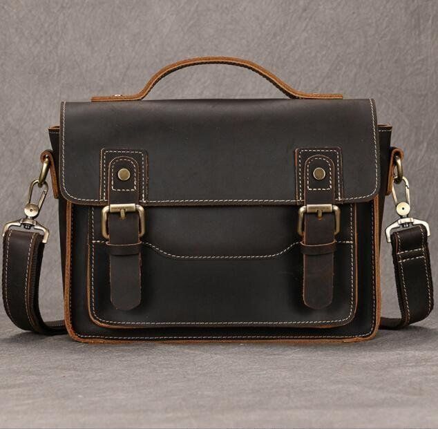 メンズレザーショルダーバッグ 本革 メンズ 鞄ハンドバッグ ハンドバッグ ヌメ革 ビジネスバッグ