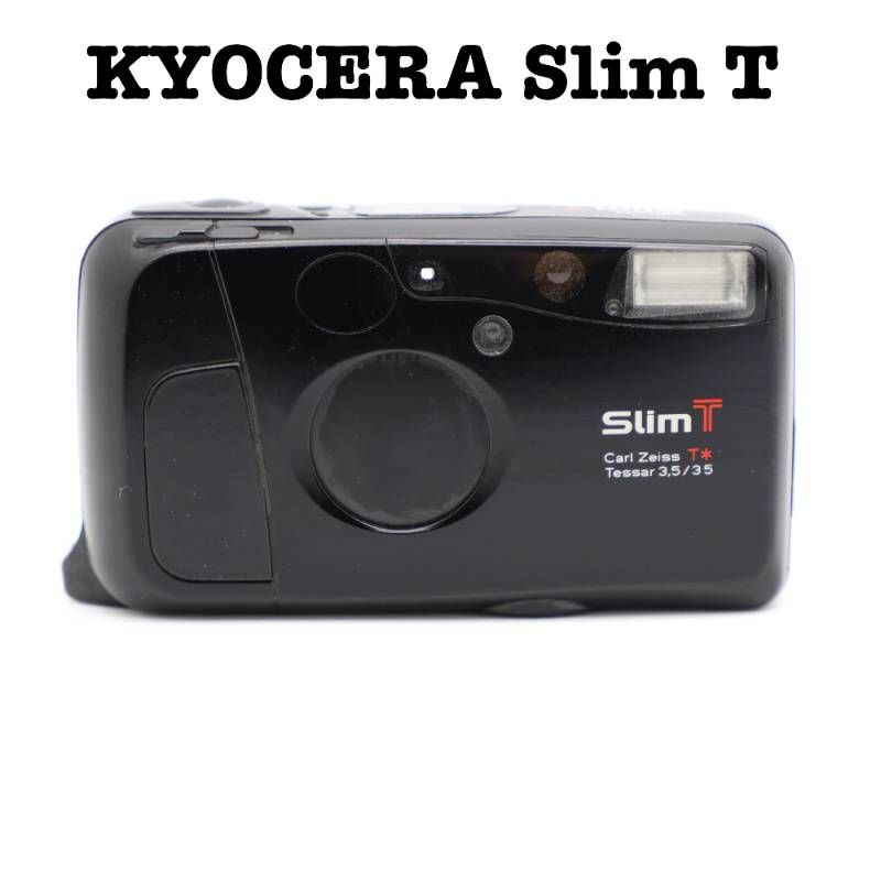 完動品 KYOCERA Slim T Carl Zeiss T Tessar コンパクトフィルムカメラ