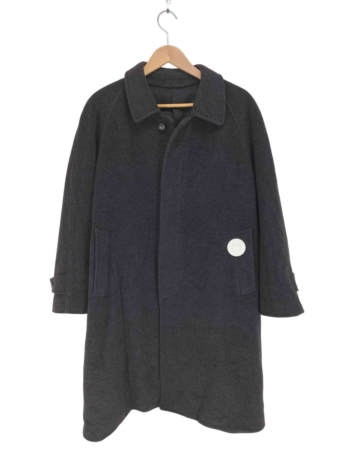 ユーズドフルギ 古着 MADE IN ITALY カシミヤ混比翼ステン コート メンズ A 6