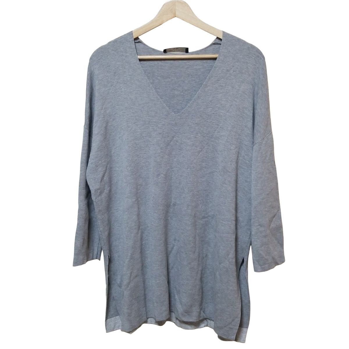 Max MaraWEEKEND マックスマーラウィークエンド チュニック サイズM レディース - グレー Vネック 長袖 ニット