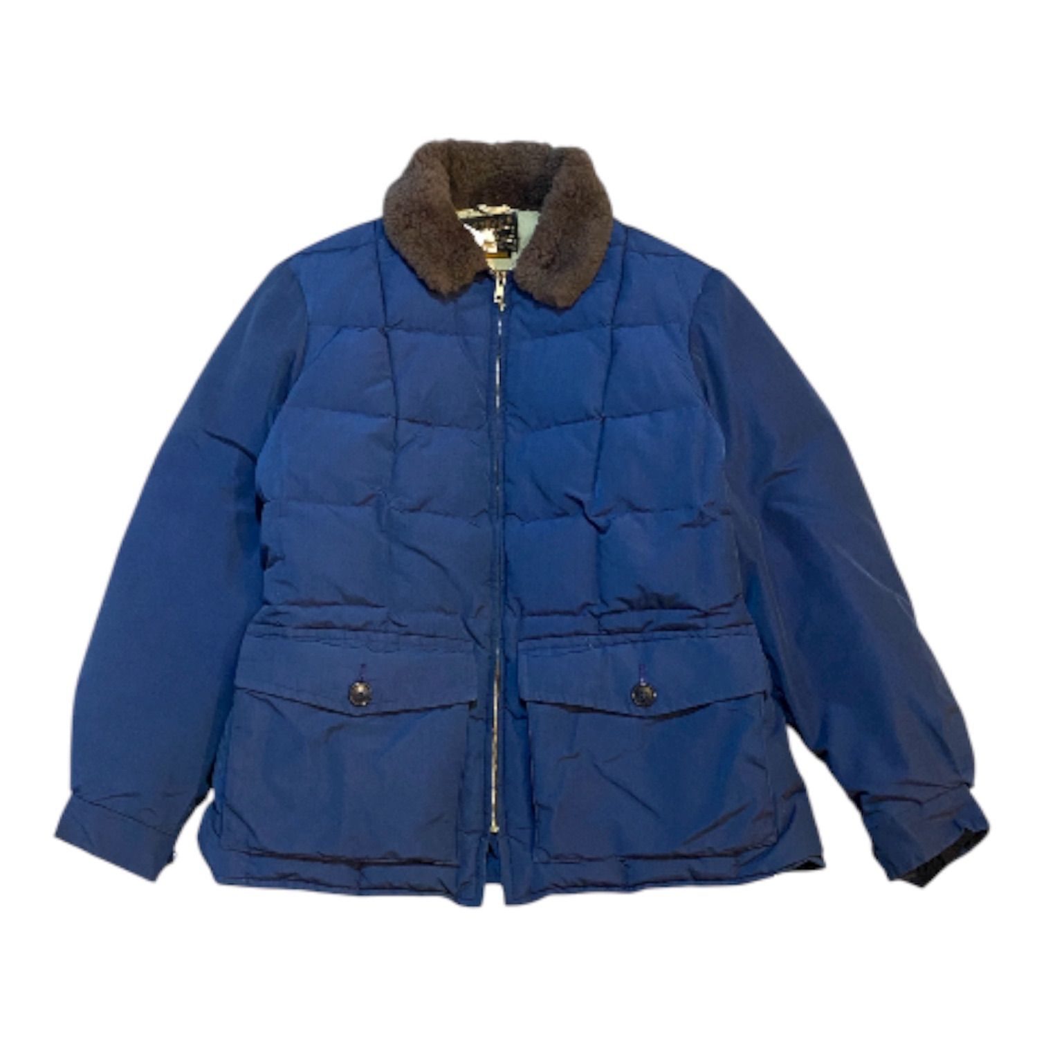 80s Eddie Bauer boa collar switching down jacket 1980年代 エディーバウアー ボア襟 切り替え ダウンジャケット D830