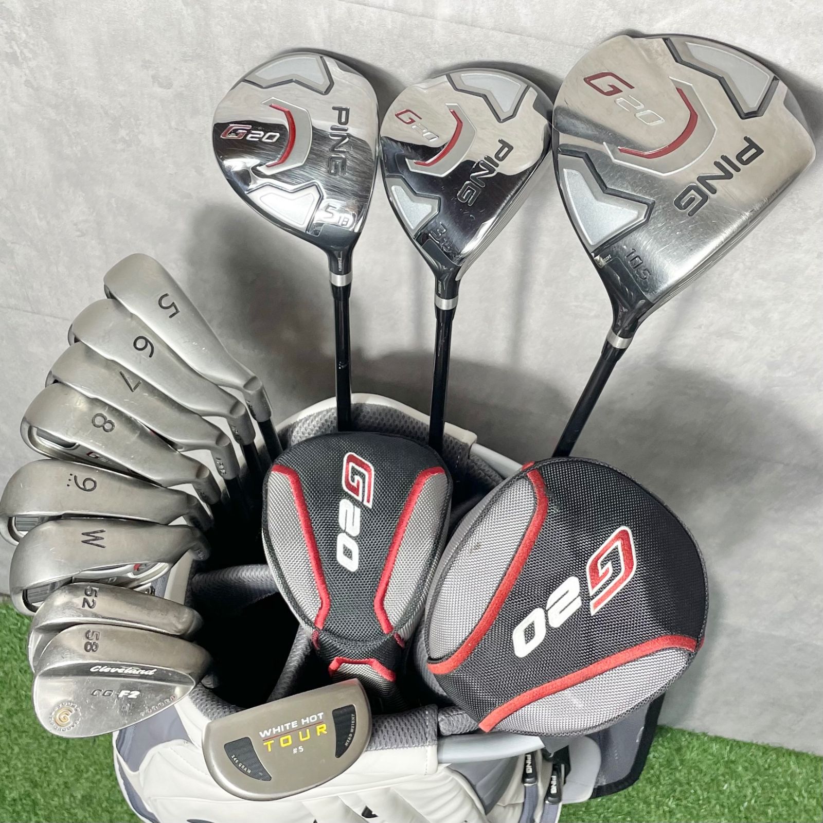 未使用バッグ PING ピン G700 G20 メンズ ゴルフセット PING G20 ゴルフクラブセット メンズ R 12本 右 ピン Gシリーズ オール