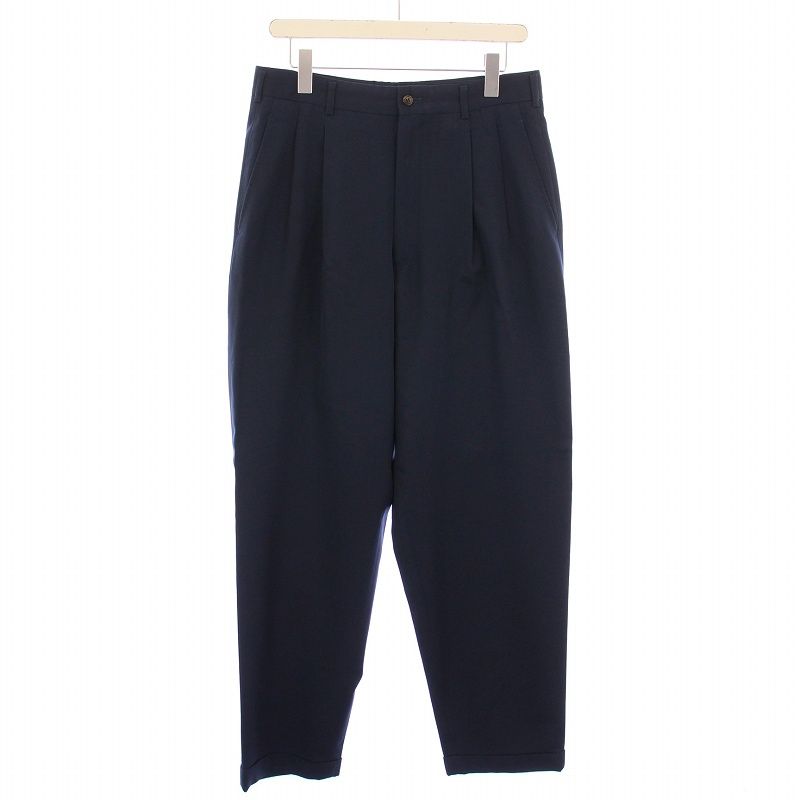 COMME des GARÇONS HOMME PLUS 2タック パンツ 紺 コムデギャルソンオムプリュス COMME des GARCONS HOMME PLUS