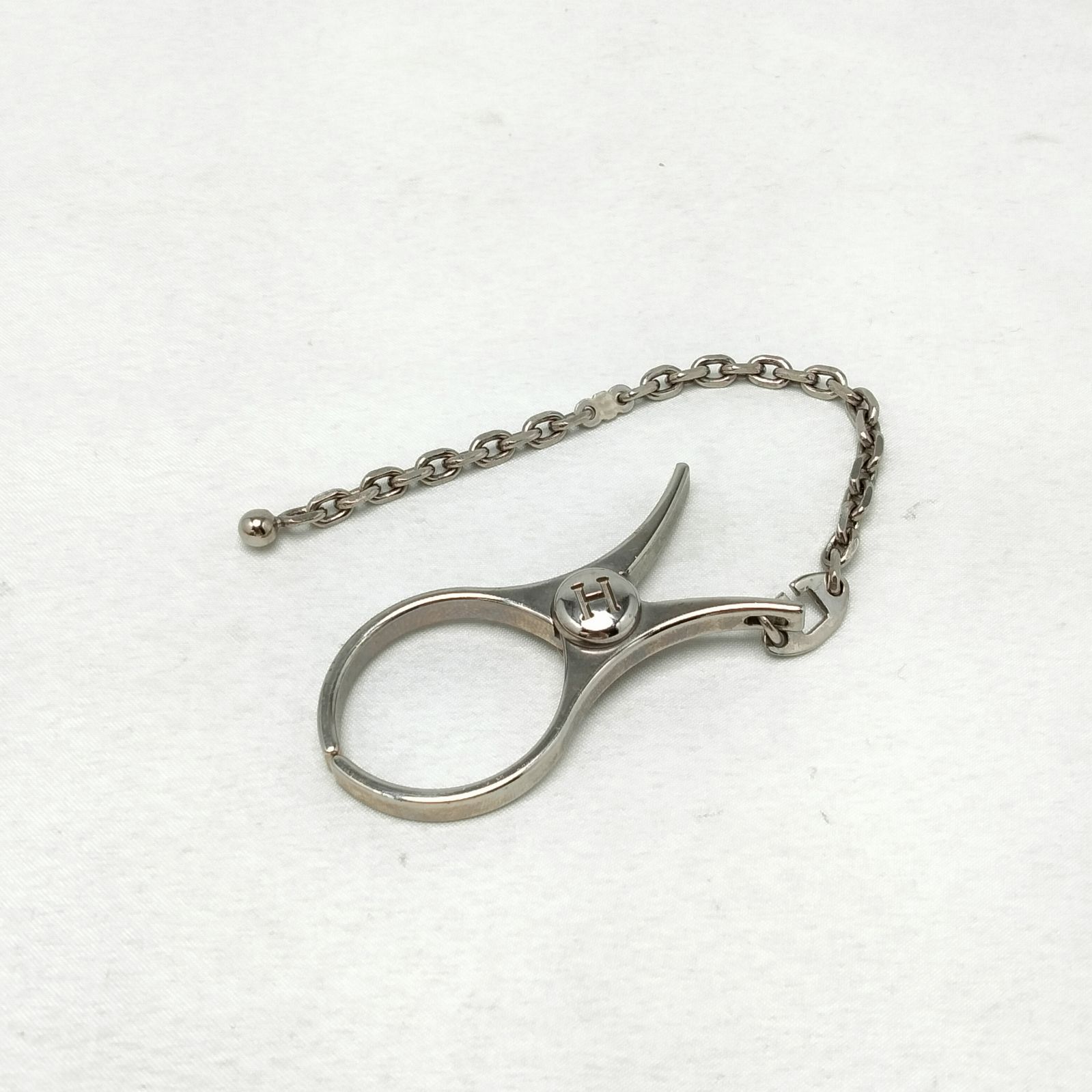 ️HERMES ️エルメス フィルー Hロゴ グローブホルダー シルバー