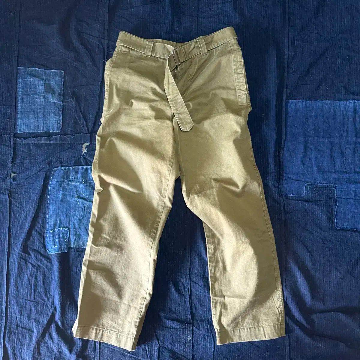 MHL スライド アジャスト スラックス コットン ブレンド ドリル L