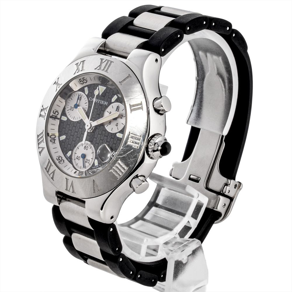 カルティエ Cartier 2424 W10125U2 マスト21 クロノスカフ ヴァン  