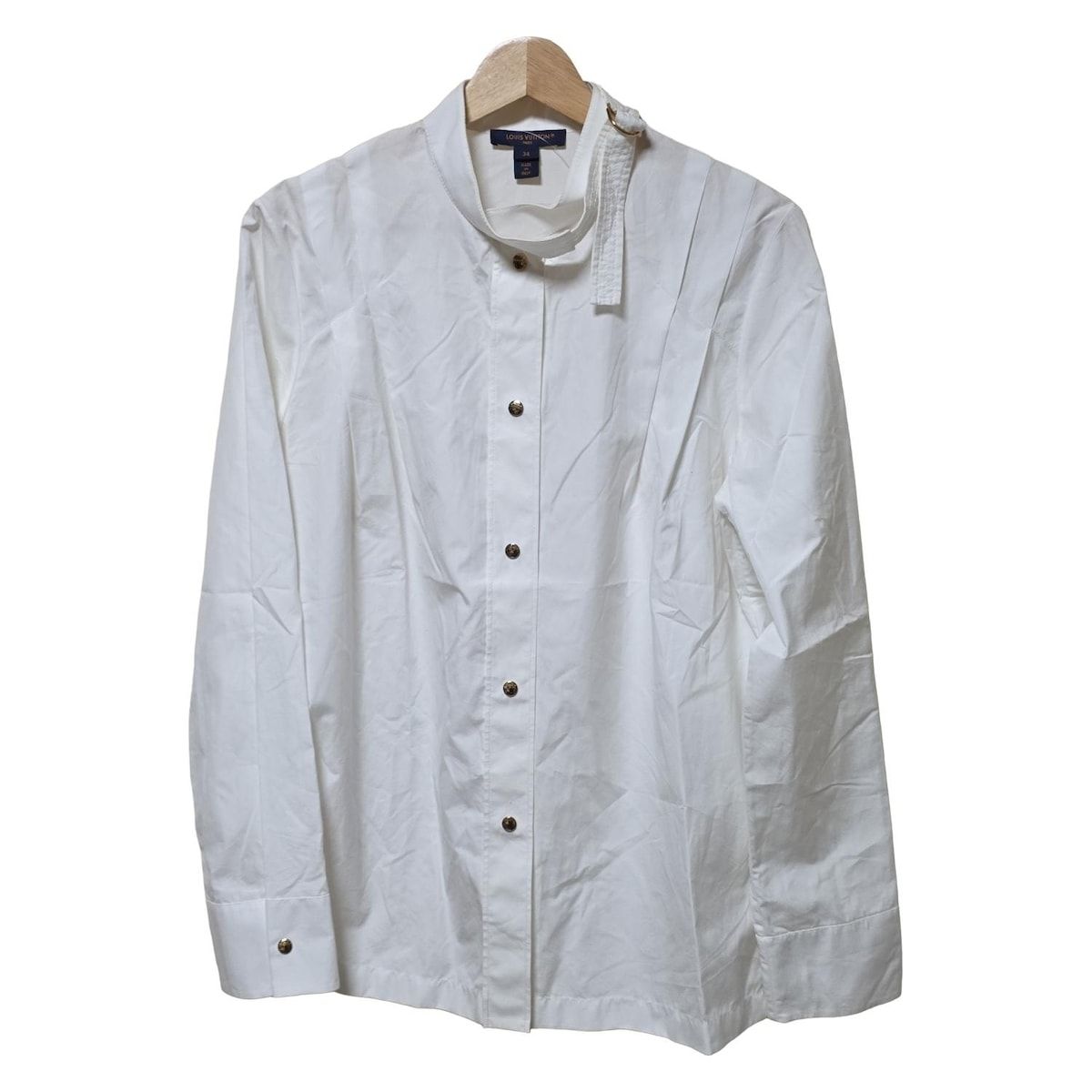 LOUIS VUITTON ルイヴィトン 長袖シャツブラウス サイズ34 S レディース - RW231A RK2 FOTP97 白