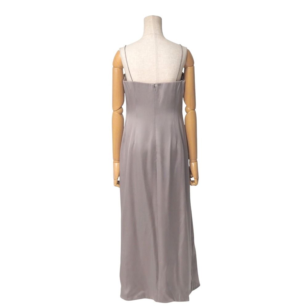 GIORGIO ARMANI ジョルジオアルマーニ ワンピース サイズ42 チューブトップ 総シルク シルクサテン ノースリーブ ロング ブランド古着 RA 6542