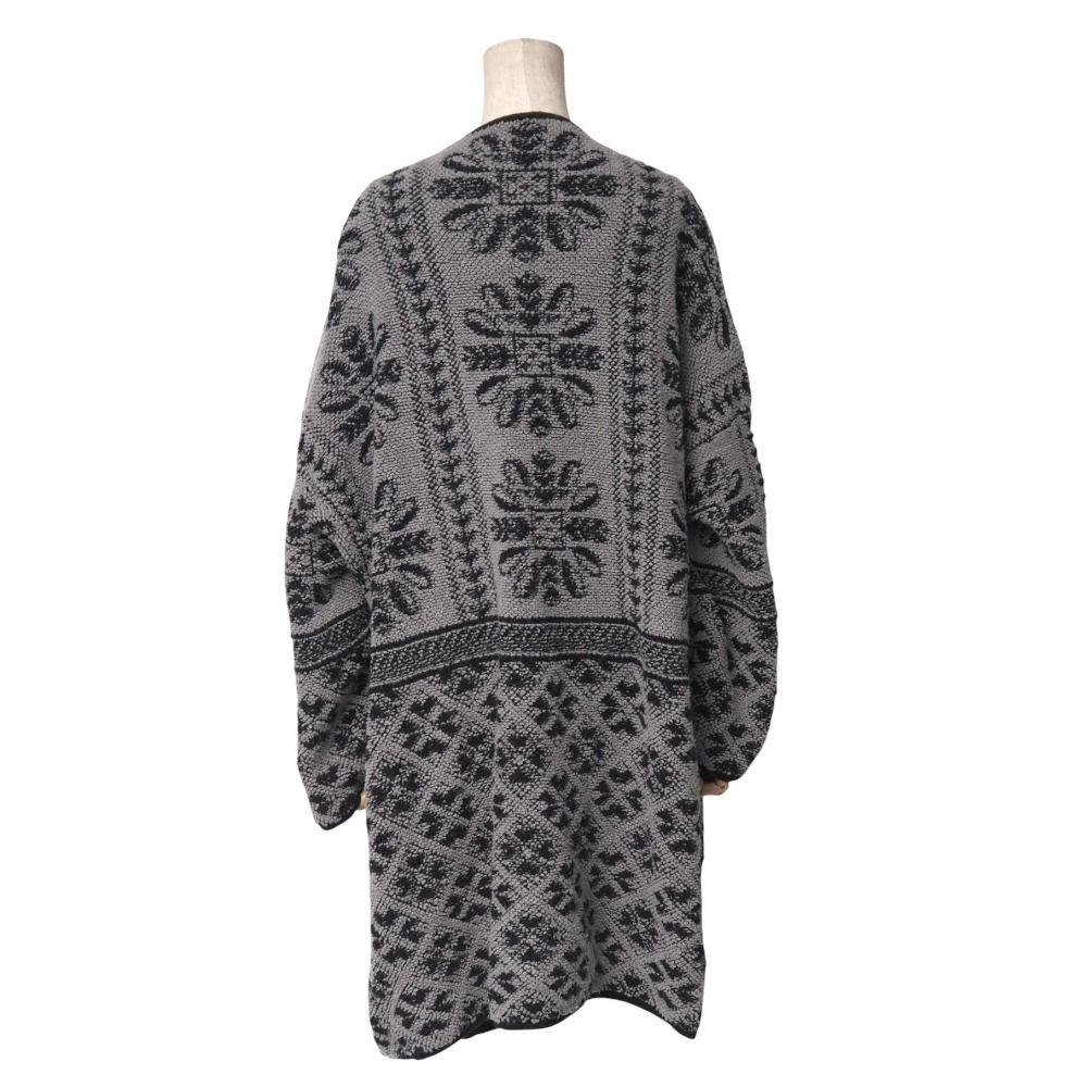 Chloe クロエ コート サイズXS カシミヤ混 ニット カーディガン ガウンコート 総柄 ブランド古着 20251110 RA6546