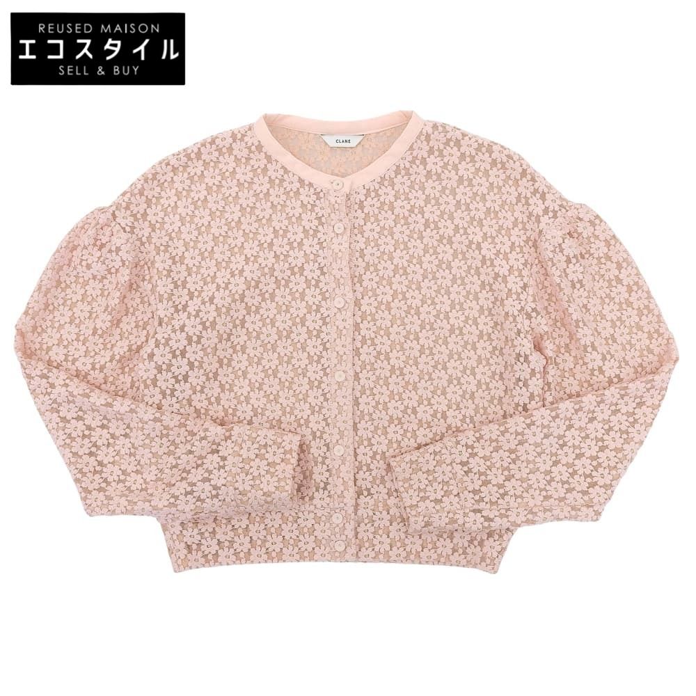 CLANE クラネ 3Dフラワーレースカーディガン トップス レディース ピンク 1 12122ー4002 1