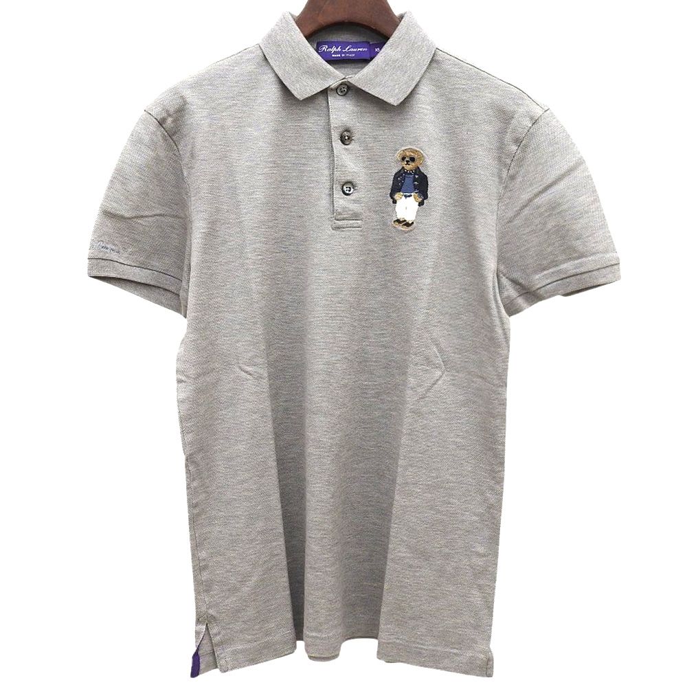 RalphLauren PURPLE LABEL ラルフローレン パープルレーベル ポロベア ポロシャツ トップス レディース グレー XS XS