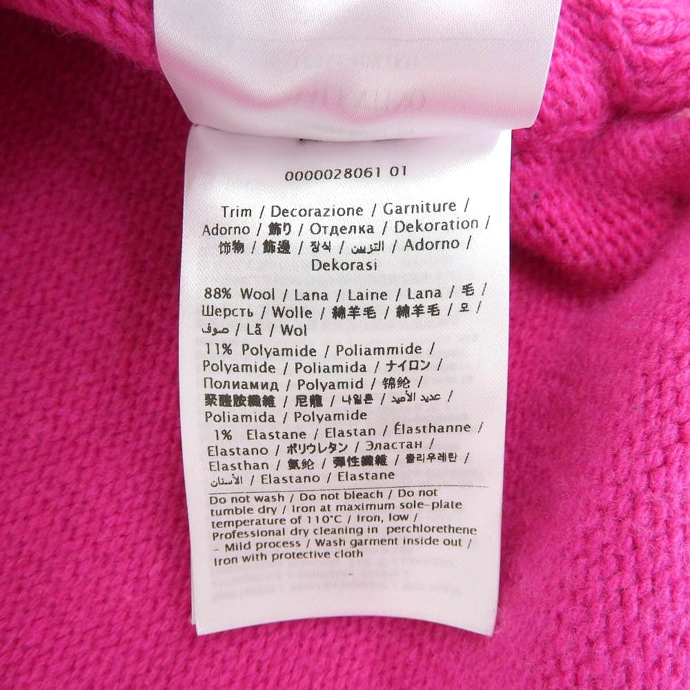 VALENTINO ヴァレンティノ ヴァージンウール サイドリボン ニットプルオーバー トップス レディース ピンク XXS 1B0KC40R7KH 22AW XXS GINKGOPHARMACY_COM