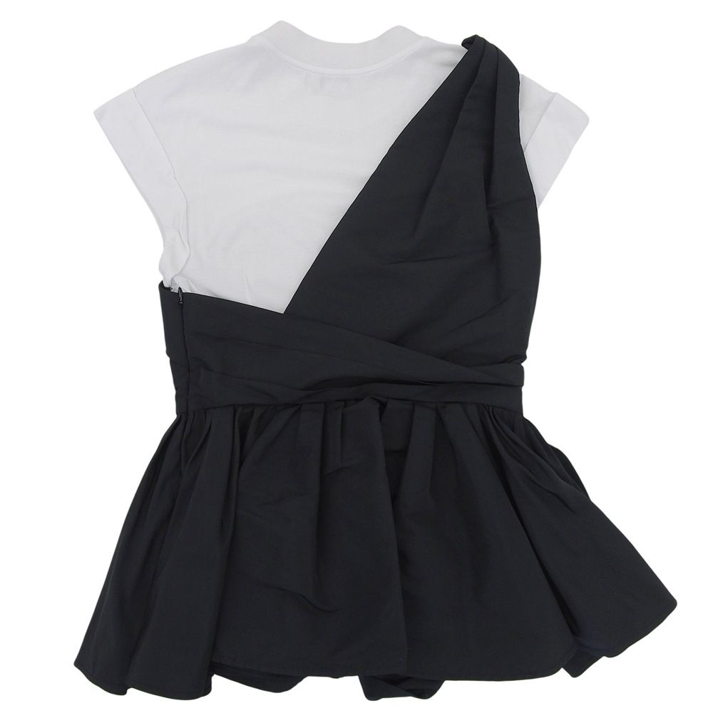 ブラウス ブラック×ホワイト