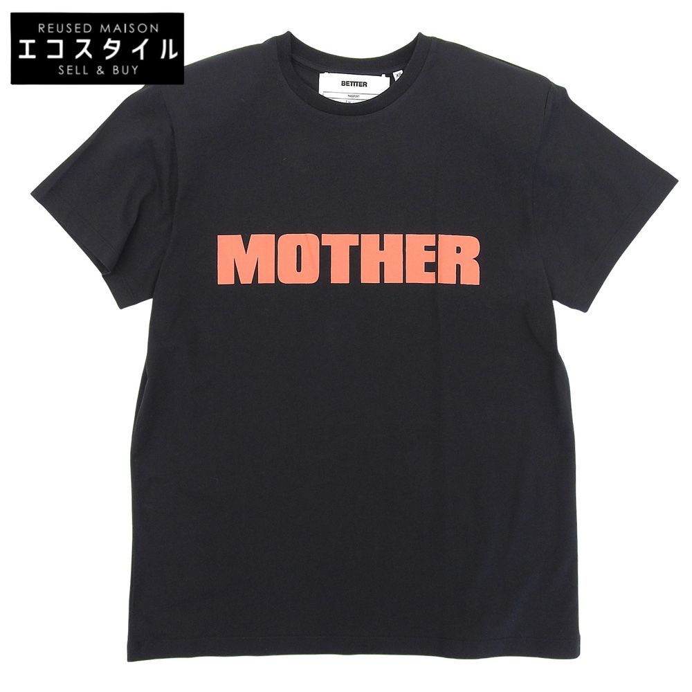 BETTER ベター フロントロゴ MOTHER T-SHIRT Tシャツ トップス レディース ブラック×レッド XS XS