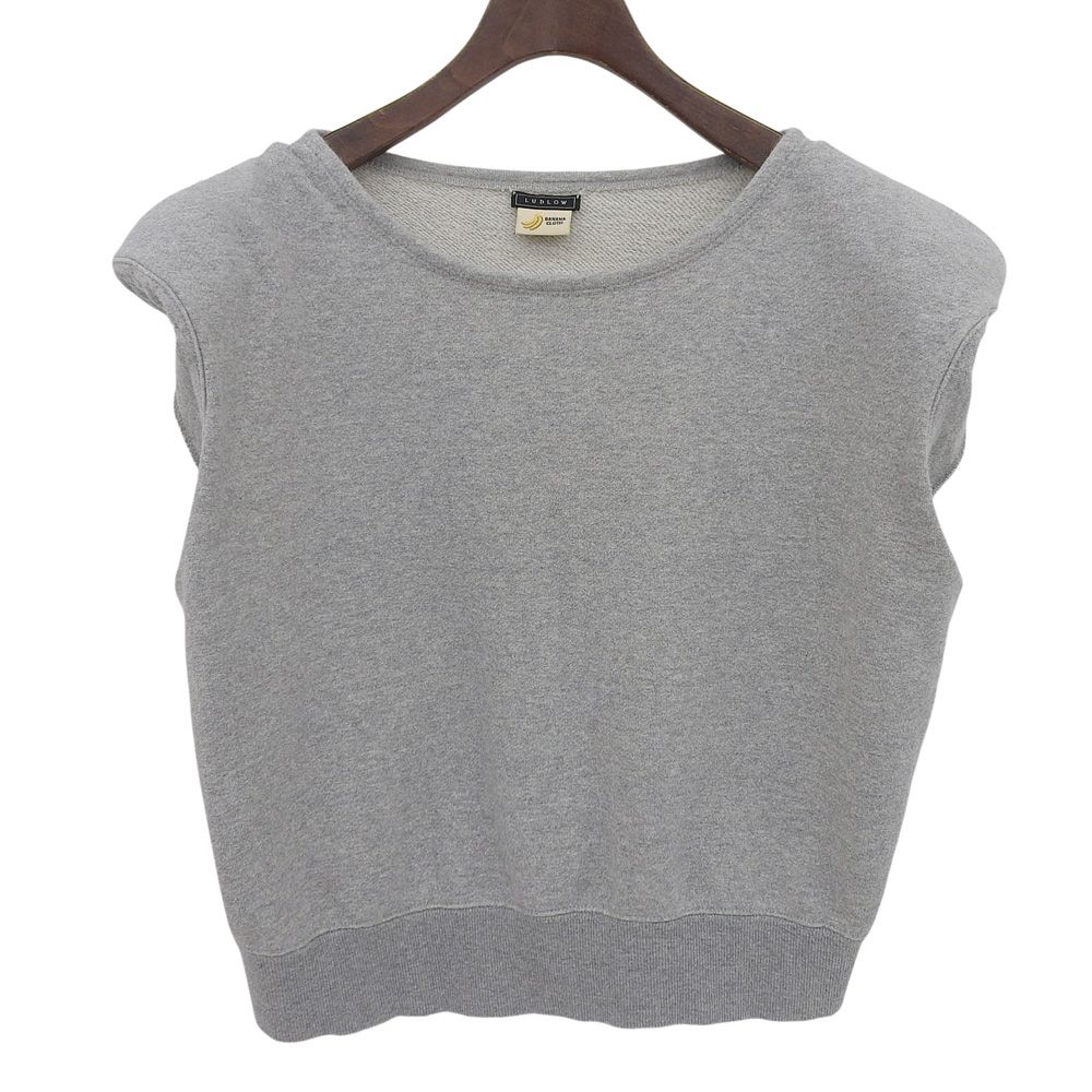 LUDLOW ラドロー コットン×バナナ ノースリーブ スウェット プルオーバー トップス レディース グレー 24-LD24S-TP009 ―