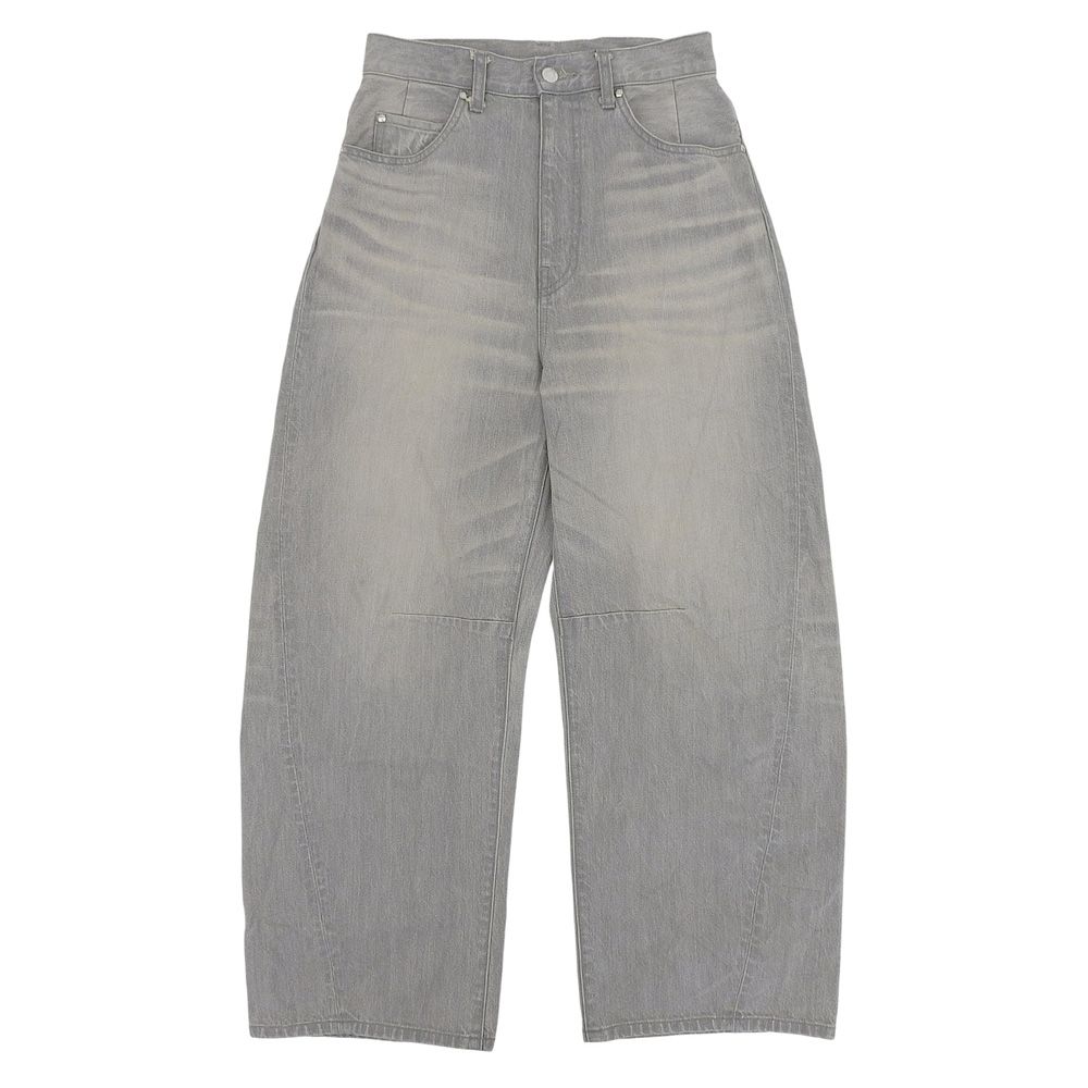 ASTRAET アストラット LOOFAH ジップフライ ワイドデニムパンツ ボトムス レディース コットン グレー 0 5414-299-0482 25SS 0