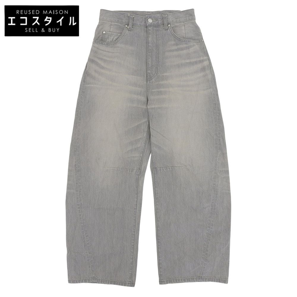 ASTRAET アストラット LOOFAH ジップフライ ワイドデニムパンツ ボトムス レディース コットン グレー 0 5414-299-0482 25SS 0