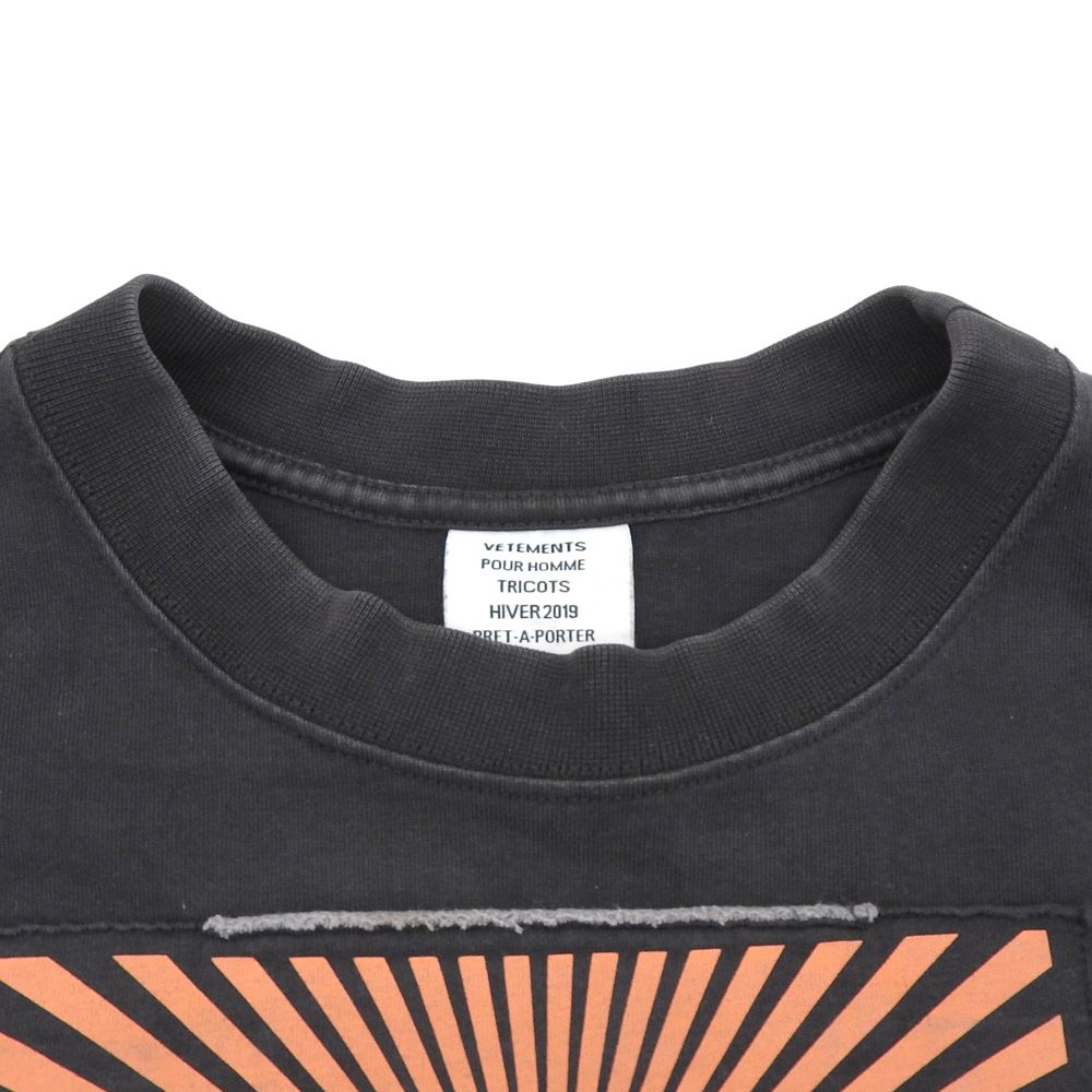 VETEMENTS ヴェトモン Oversized Patchwork L/S Tee ロングスリーブ T