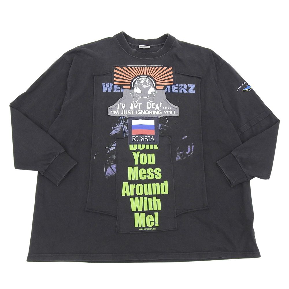 VETEMENTS ヴェトモン Oversized Patchwork L/S Tee ロングスリーブ T