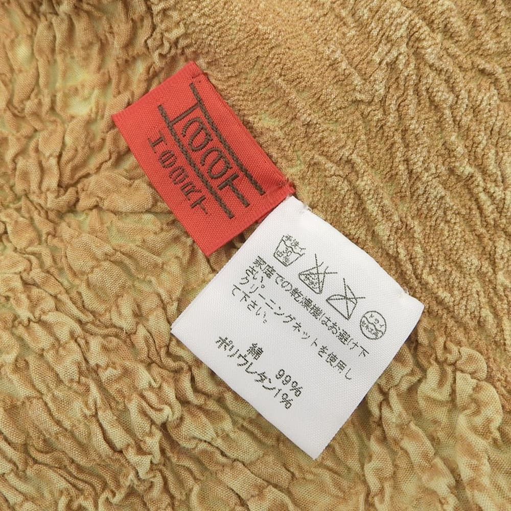 人気アイテムが再入荷！ Haat ハート 絞り加工 ハイネック シャツ トップス レディース イエロー 2 HA31FJ526 2 【激安!正規品!!】