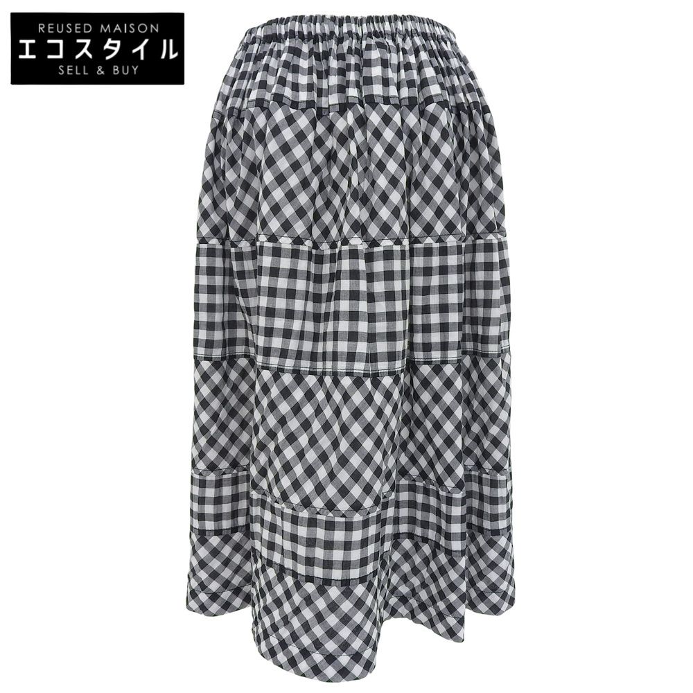 tricotCOMMEdesGARCONS トリココムデギャルソン ギンガムチェック スカート レディース ブラック×ホワイト TM-S 039 AD 2013 ―