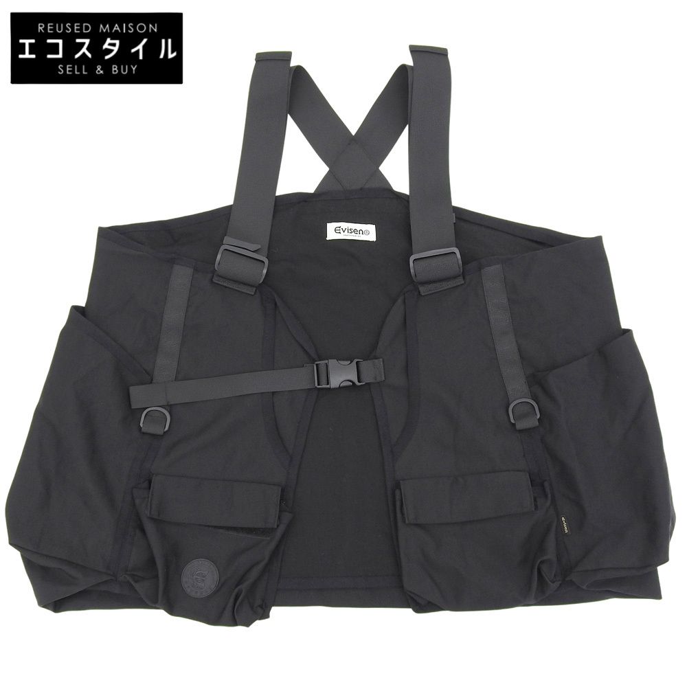 EVISEN エビセン MILITARY MOLESKIN VEST コットン ナイロン ベスト メンズ ブラック F F